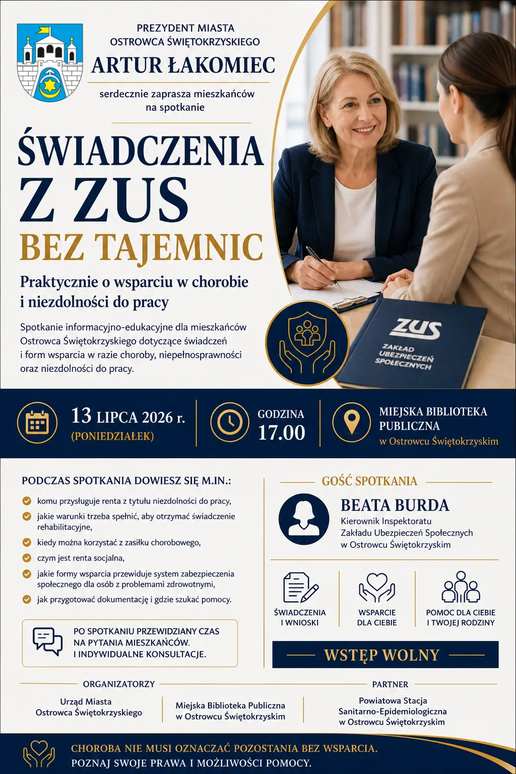 Spotkanie informacyjne o świadczeniach ZUS